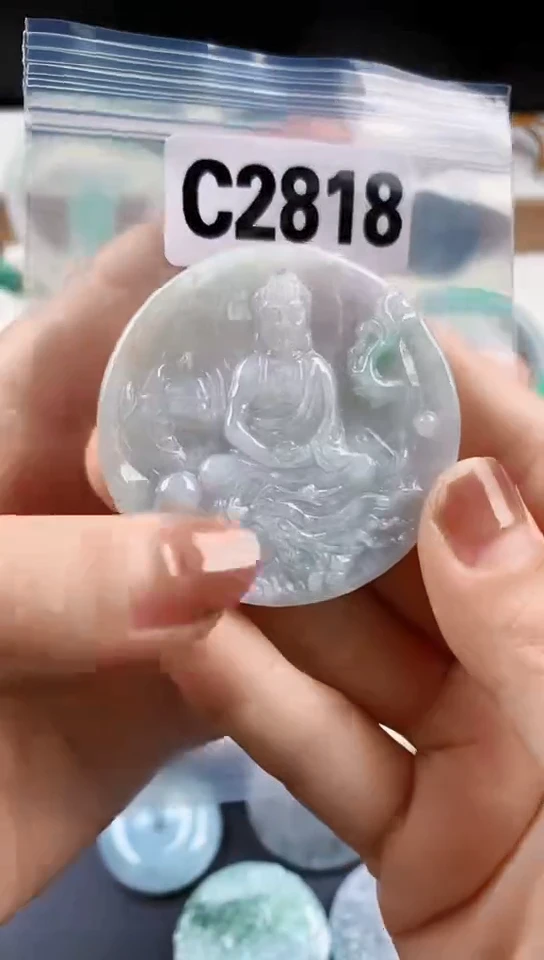 颈饰未镶嵌翡翠天然翡翠吊坠挂件