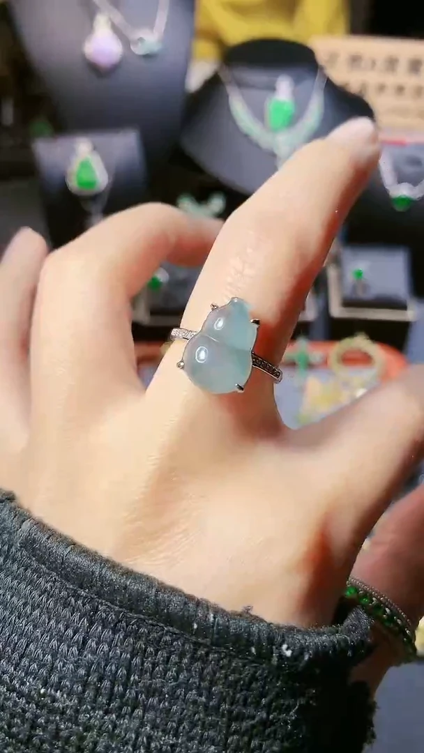 【闪购商品】翡翠戒指银S925镶嵌戒指