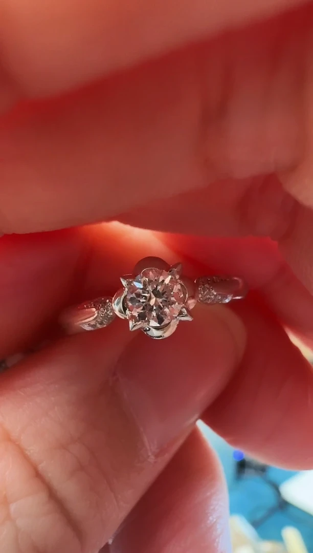 【闪购商品】钻石戒指/指环铂Pt950镶嵌钻石戒指