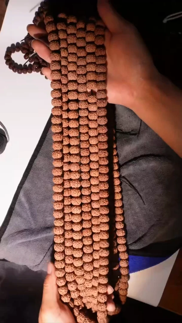 金刚菩提吊坠13mm黄点-老树王原桩108长串