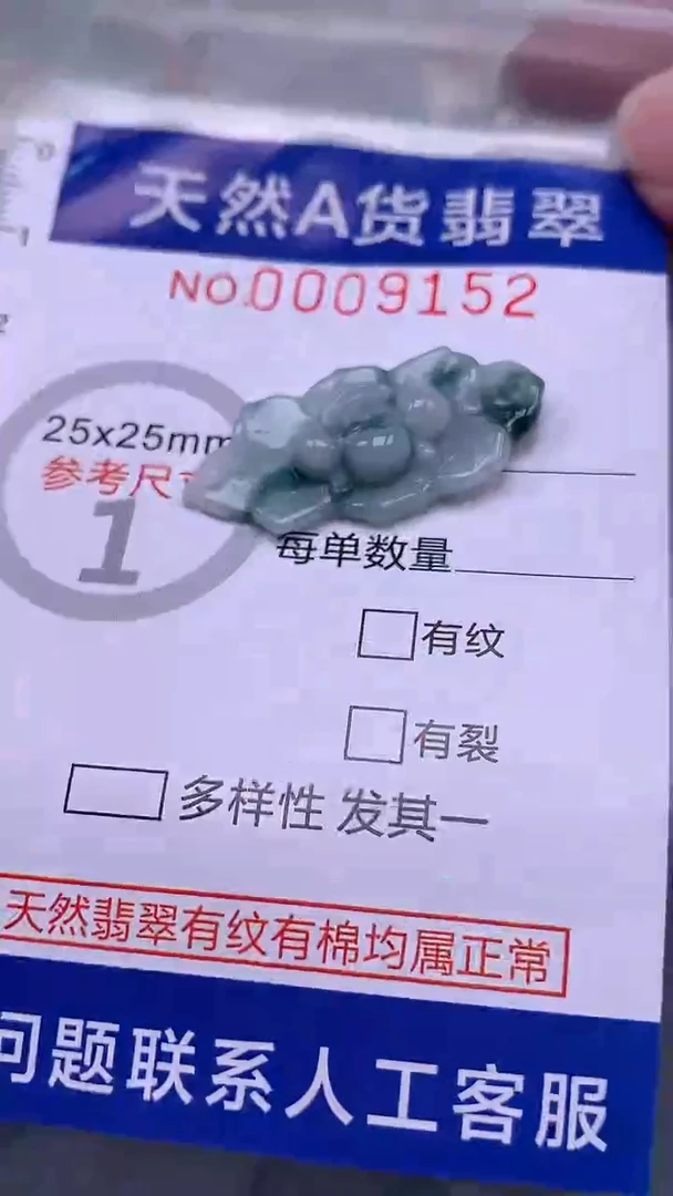 翡翠未镶嵌吊坠(不含链)1