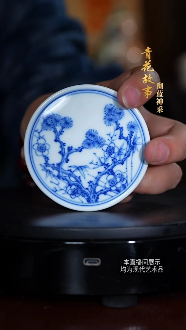 蔡文娟青花摆件59