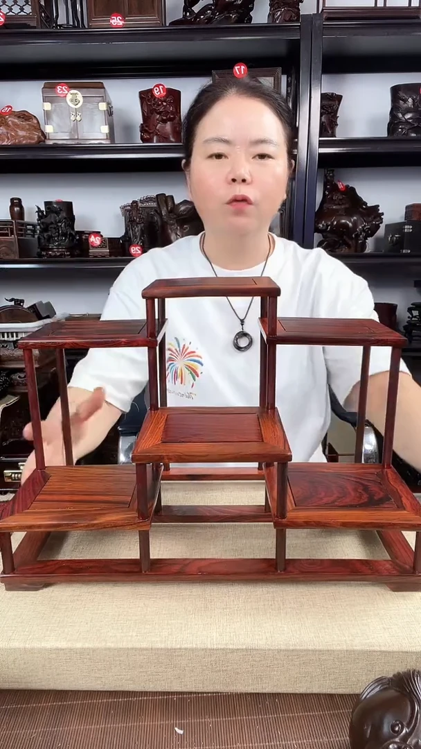 木新款六连老李红木工艺品