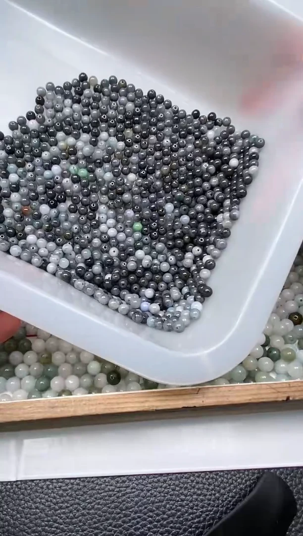 手饰翡翠未镶嵌9284乌鸡散珠5mm50颗9.9元