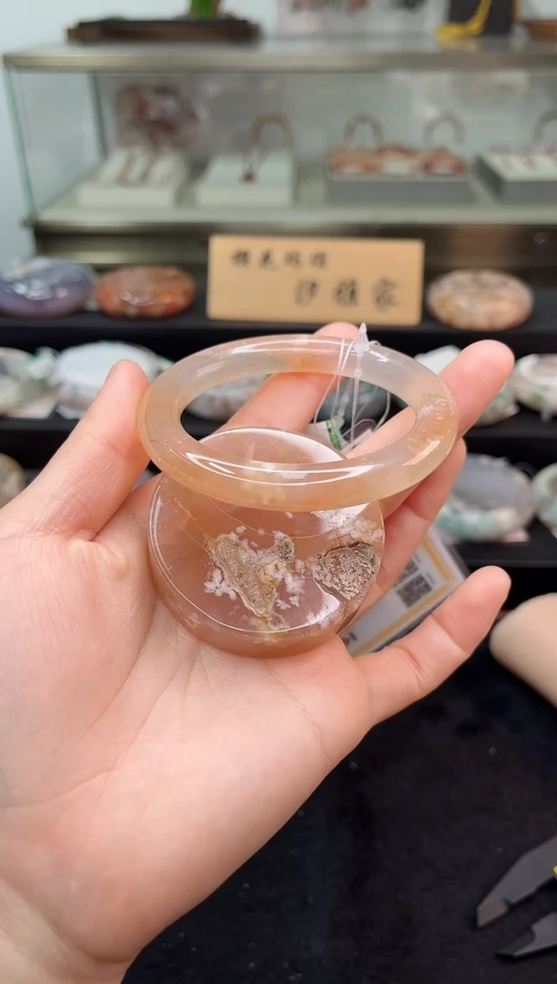未镶嵌手镯石英质玉56圈口（赠品镯心）6455234