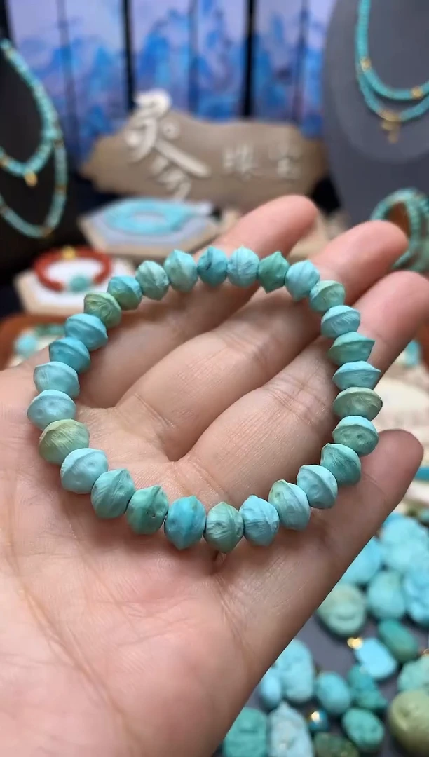 【闪购商品】绿松石手链未镶嵌精工百香籽手链9m+