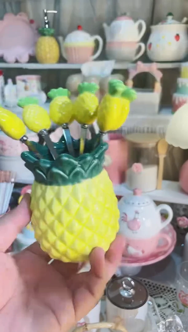 【闪购商品】瓷片高颜值又实用的水果叉