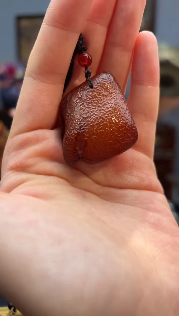 琥珀颈饰未镶嵌吊坠