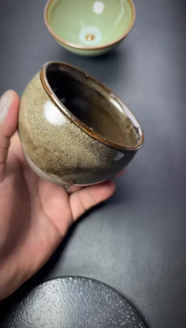 茶盏21（微瑕）叶紫建盏