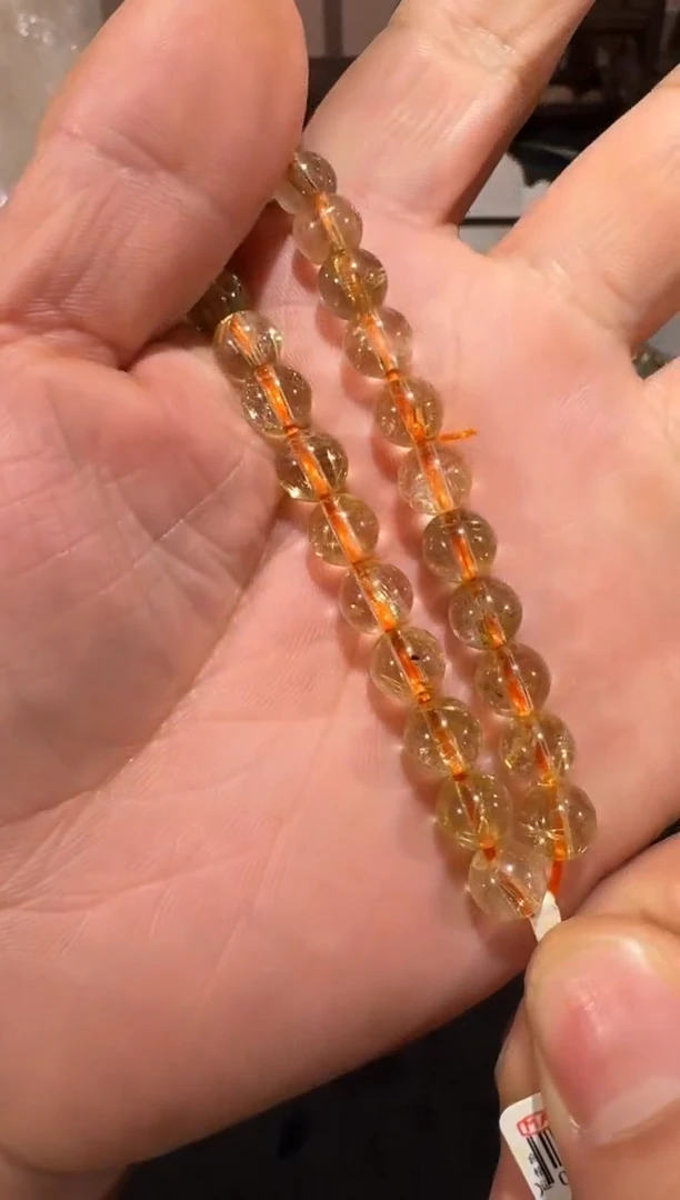 未镶嵌手串发晶SJ-739金发晶