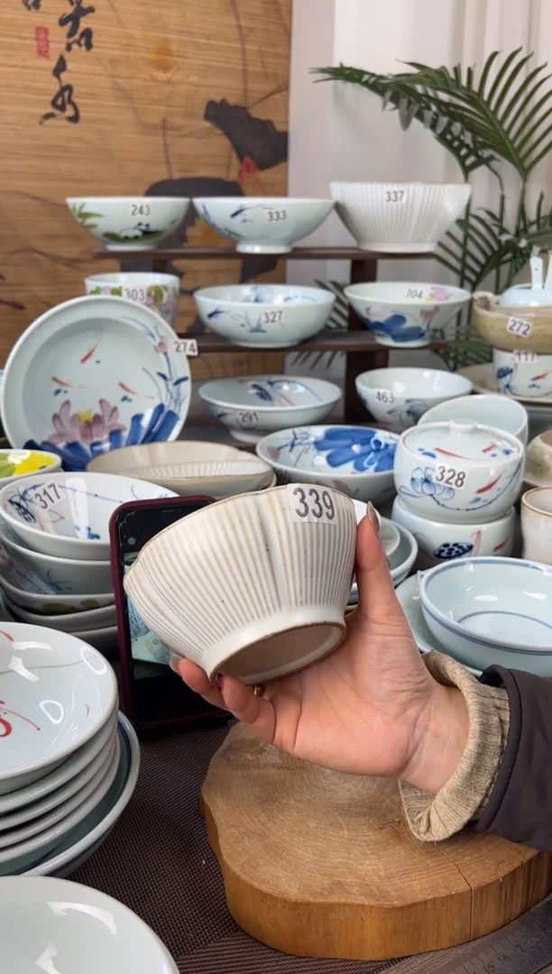 明舟福利陶泥5.5寸花口碗（单只装）