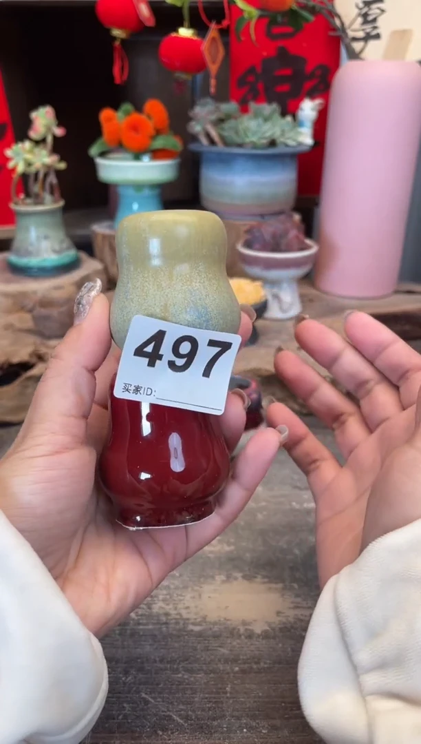 【闪购商品】摆件497微瑕知木小芳花盆