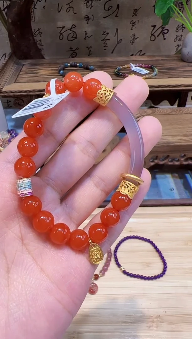 手串未镶嵌南红玛瑙@@手饰