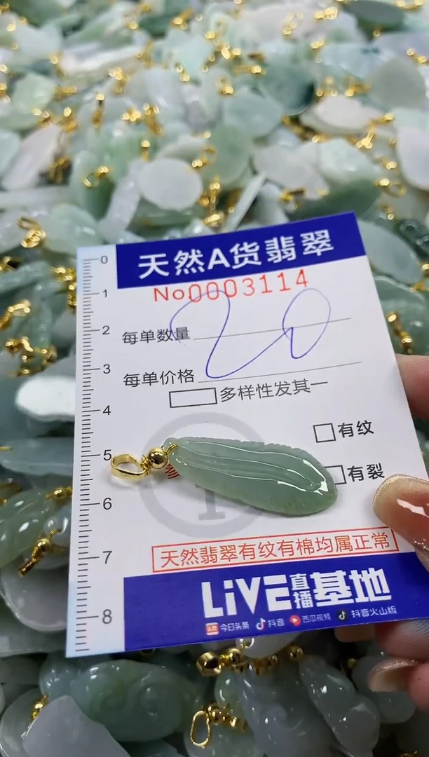 颈饰未镶嵌翡翠天然A货翡翠