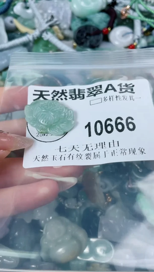 翡翠未镶嵌颈饰10666