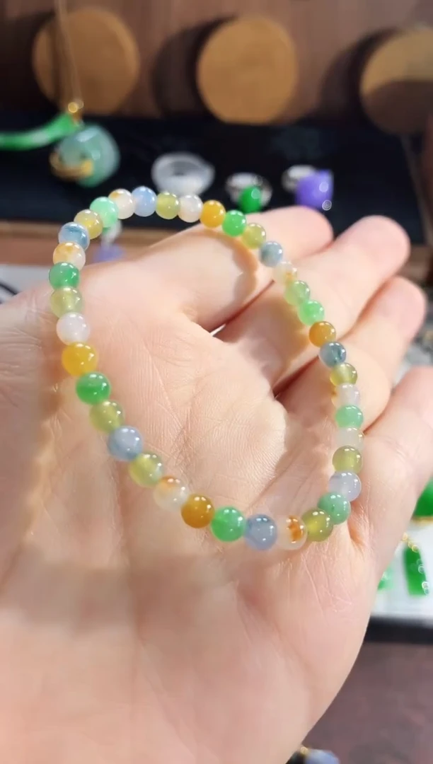 未镶嵌手链翡翠手串