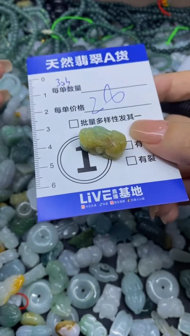 颈饰未镶嵌翡翠天然翡翠A货批量多样性发一件