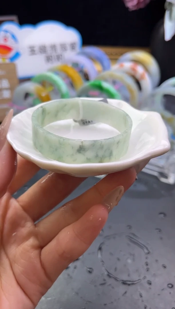 未镶嵌手镯定制翡翠51-52「定制不退不换」