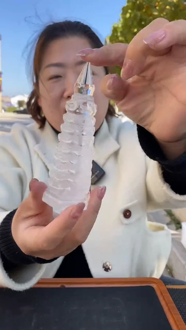 未镶嵌珠宝半成品水晶白水晶文昌塔D651