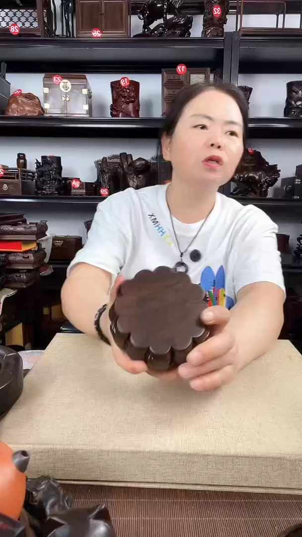 木竹节圆老李红木工艺品