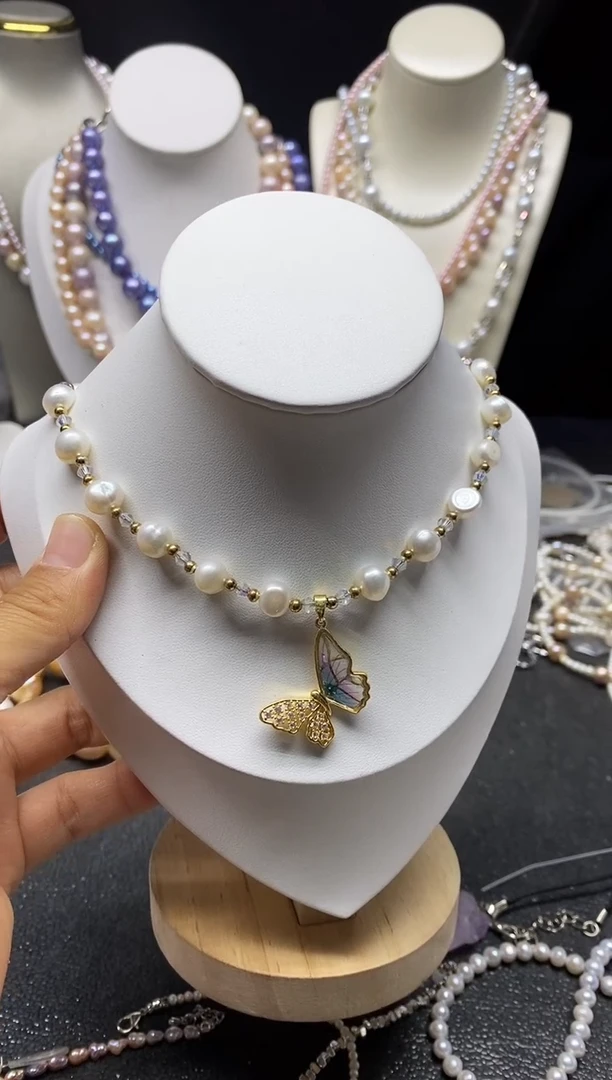 颈饰未镶嵌淡水珍珠多人