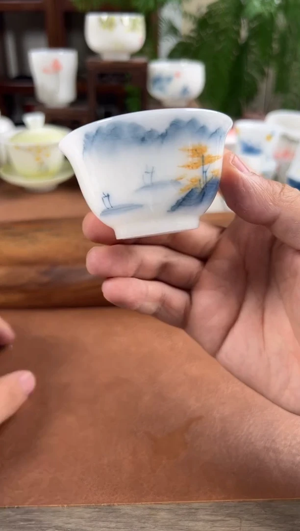 杯子瓷土璞玉茶具单品上新