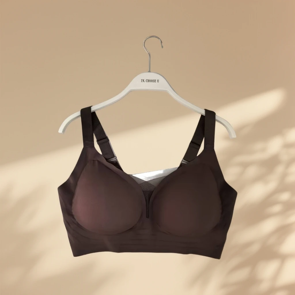 大码内衣女无钢圈半固定胸罩加肥加大聚拢文胸