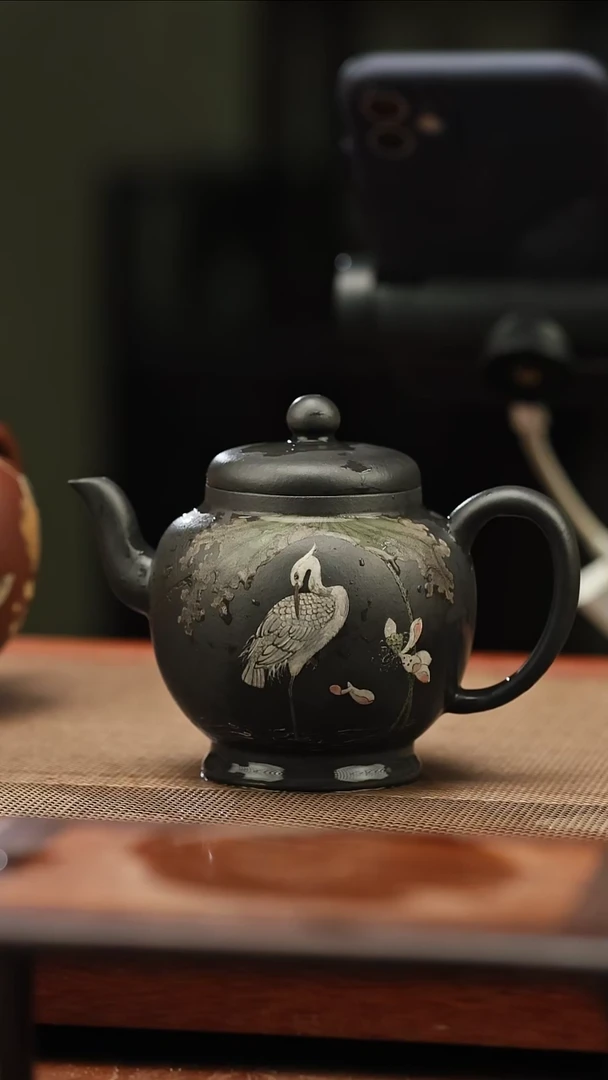 茶壶紫砂一路连科 220毫升