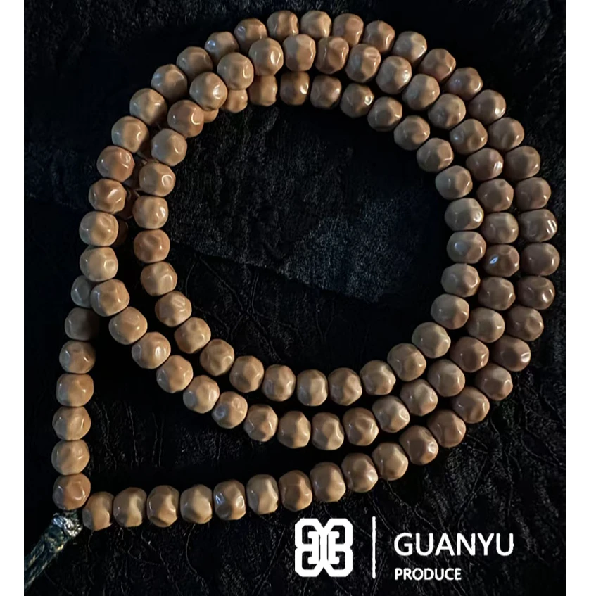 观御出品橄榄核尖文玩手串无相6.5mm长串108