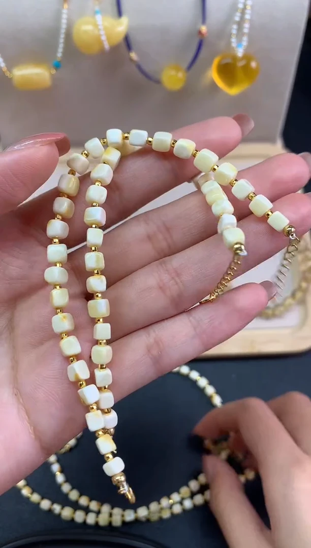 未镶嵌蜜蜡裸石手链多样性发其一A55|199