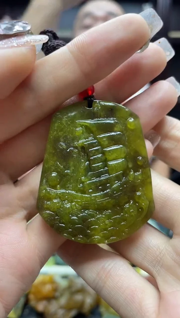 未镶嵌岫玉吊坠·多样性发*货拍一发一