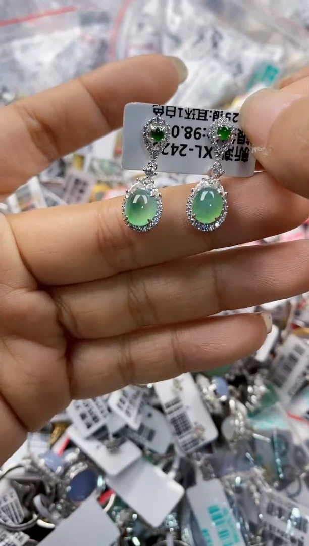 银S925镶嵌戒指翡翠999-----3
