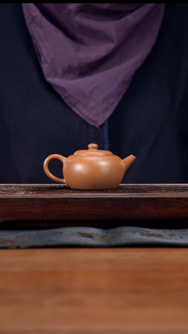 【闪购商品】紫砂茶壶150cc黄龙山原矿段泥圆融7