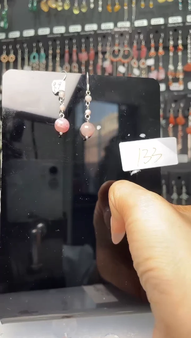 【闪购商品】紫晶耳饰银S925镶嵌喜欢拍