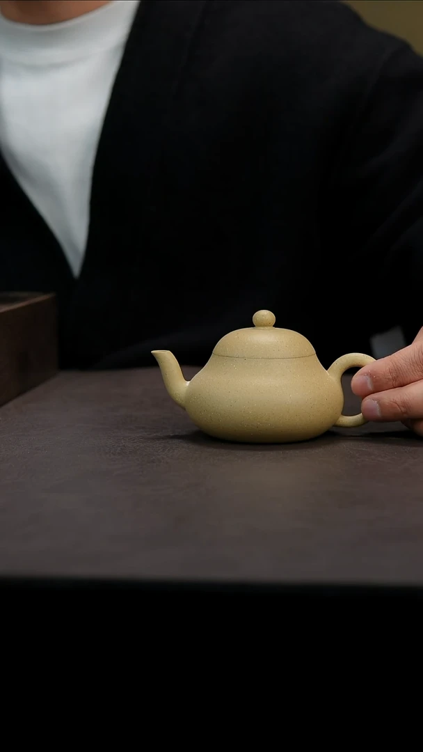 茶壶紫砂紫砂壶微瑕大水潭本绿梨形150cc