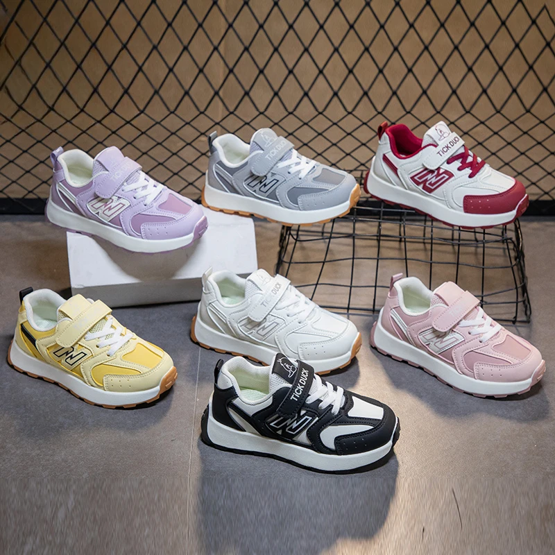 儿童秋季休闲男童运动鞋女童百搭春阿甘鞋