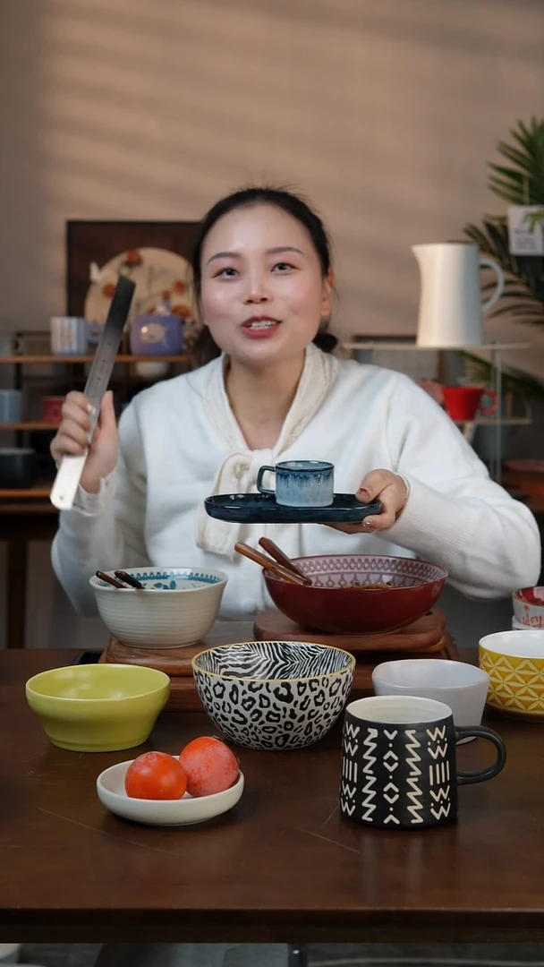 陶瓷蓝色小杯小碟两件套