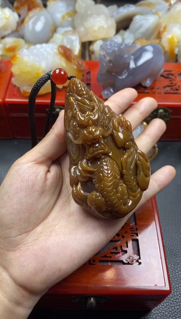 未镶嵌手把玛瑙/玉髓蓝*00