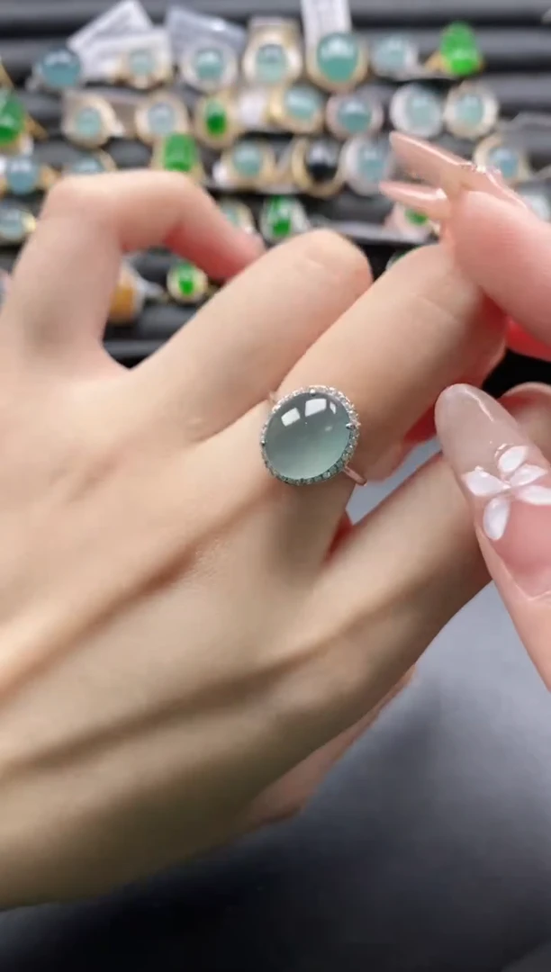 【闪购商品】翡翠戒指银S925镶嵌11111