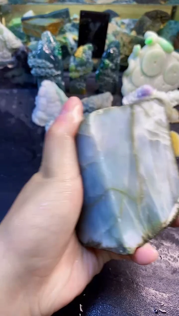 未镶嵌挂件翡翠《****》天然翡翠038