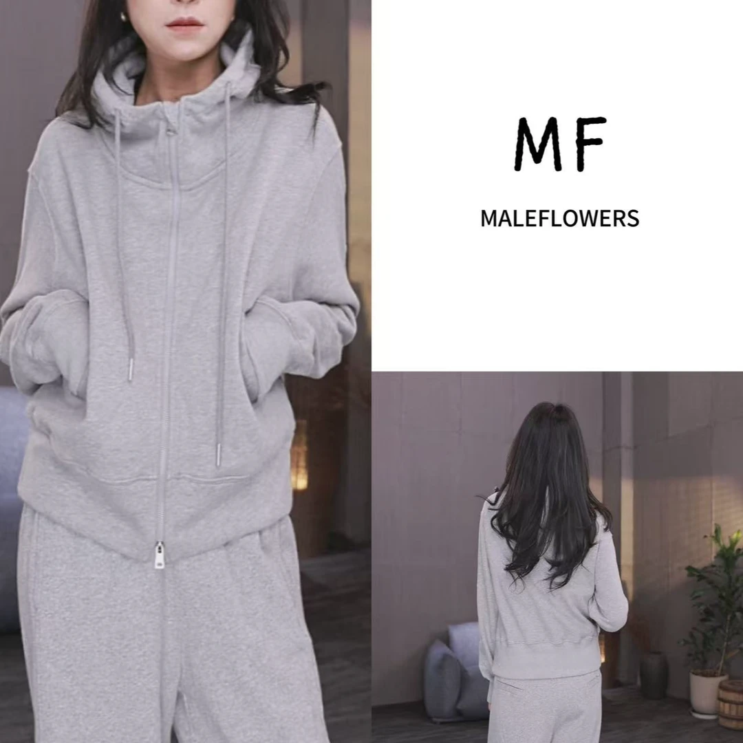 东倪MF 短款纯色卫衣外套经典青春上衣舒适百搭秋新款 85C6686