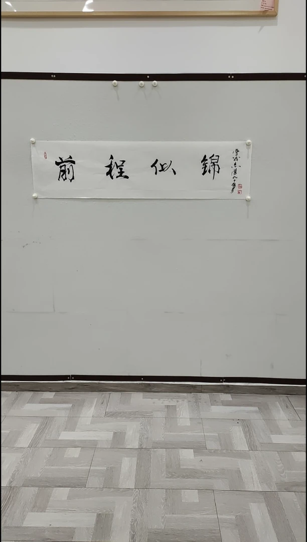 书法于志学  前程似锦   4平尺