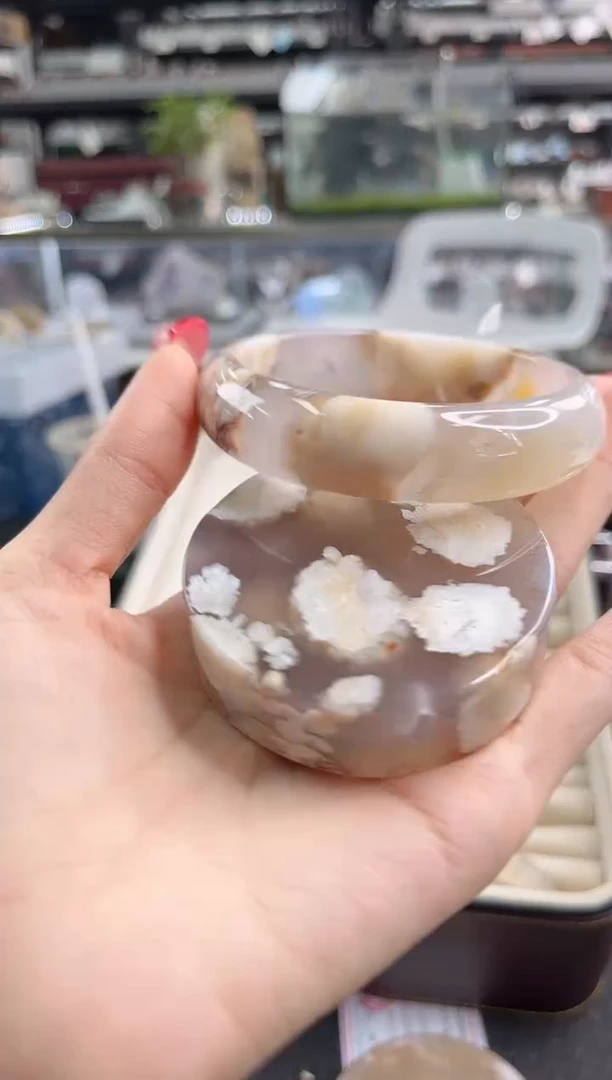 未镶嵌手镯石英质玉61圈口 （赠品镯心）3889108