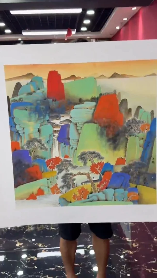 国画国画绘画山水花鸟