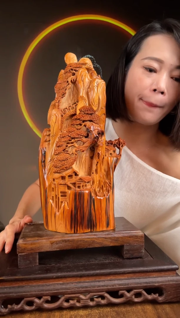 柏木（崖柏）手工摆件,先抢先得! 编号:208