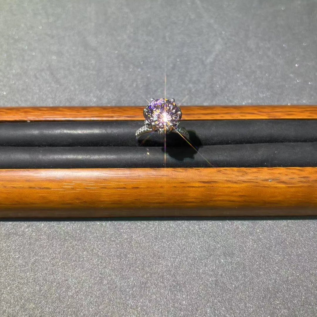 s7666白托满镶粉花苞戒指多样发