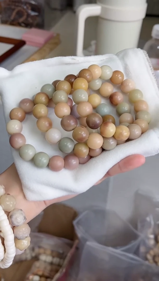 菩提根/象牙果手串z73紫美人干磨苹果13*14手串