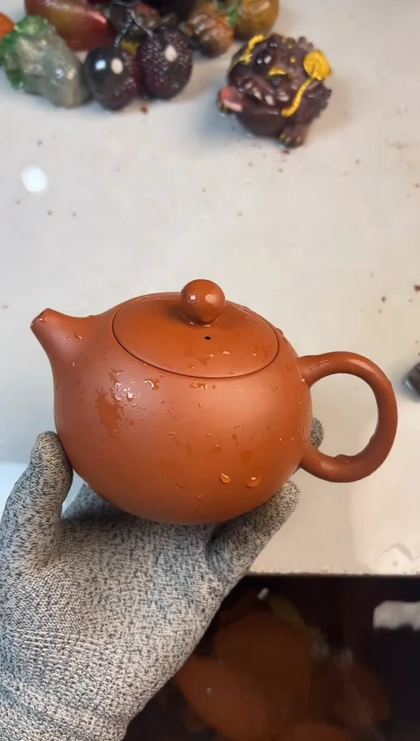 470毫升朱泥西施+壶绳