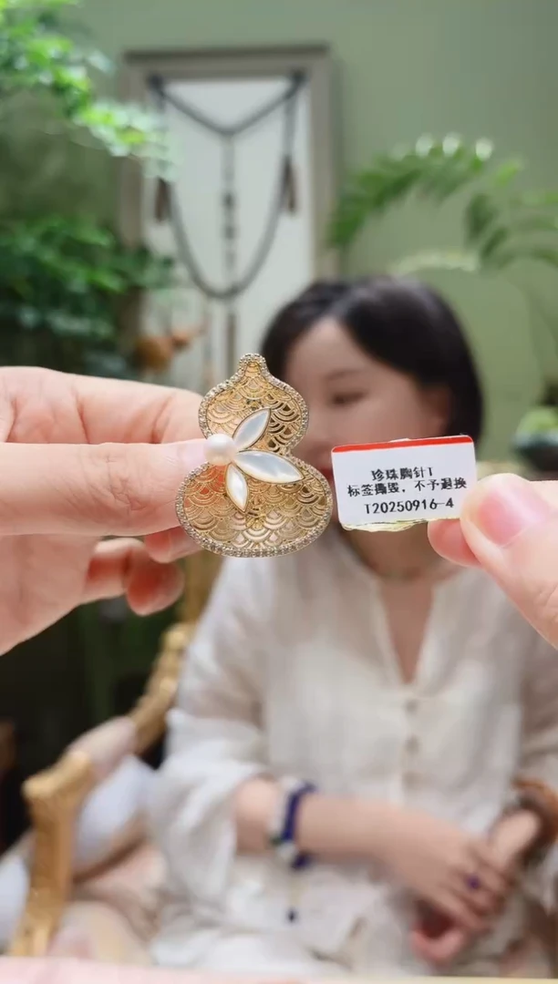 未镶嵌胸针淡水珍珠～****～珍珠胸针T0916-4