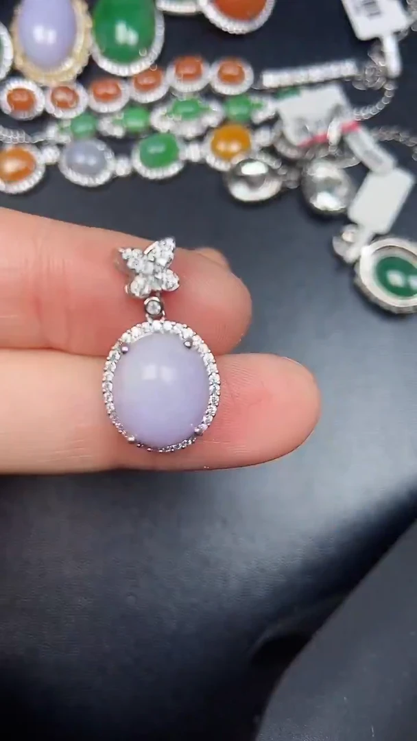 银S925镶嵌戒指翡翠2550